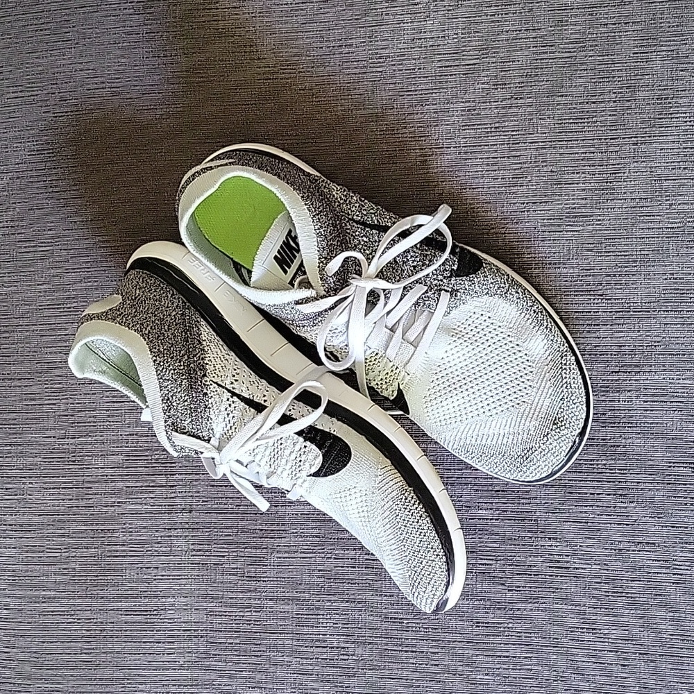 Like New Nike Free 4.0 Flyknit 'Black Fog' 631053-010, Sz. 13